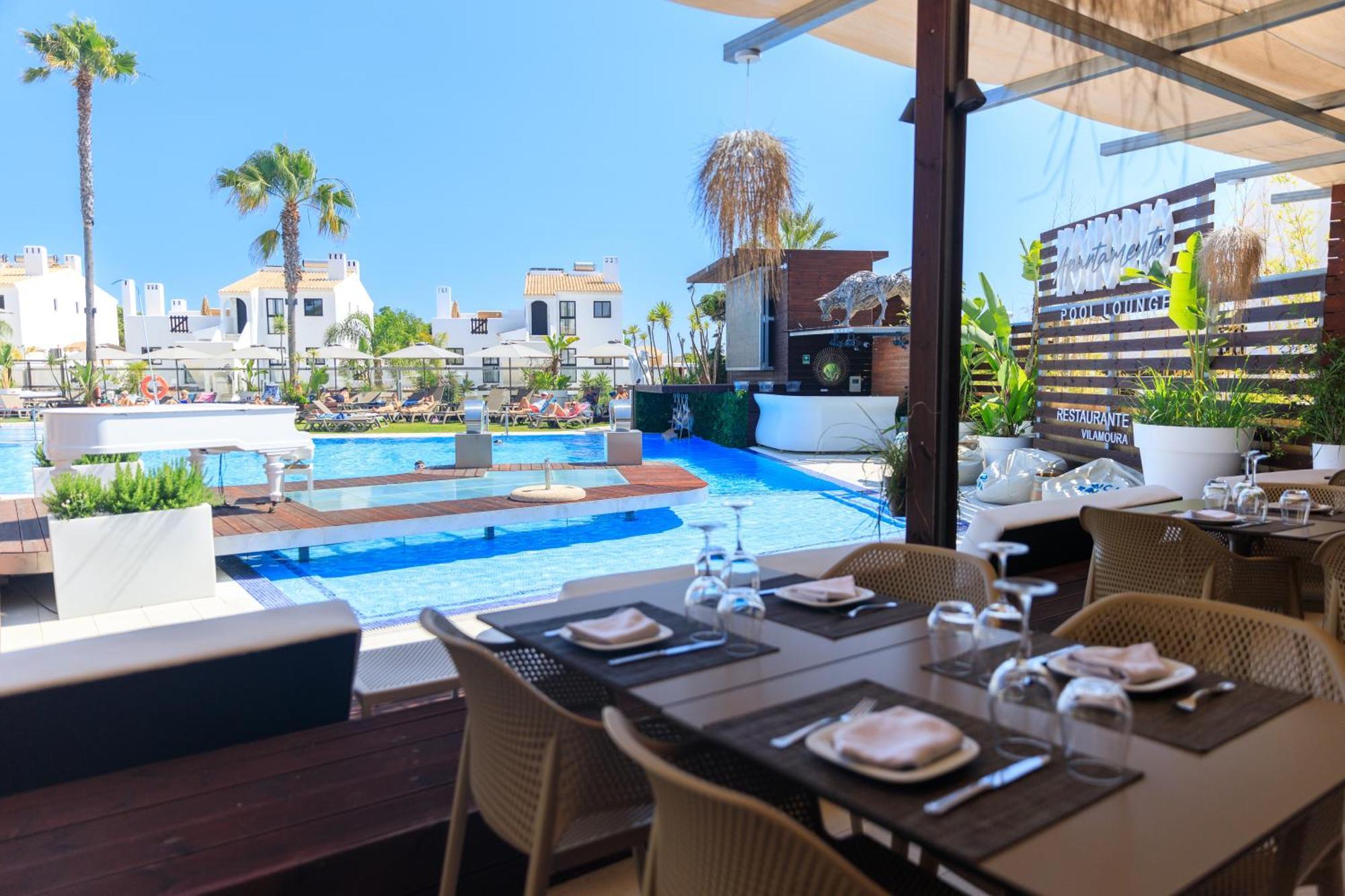 Apartamentos Honorio - Pool And Garden วิลาโมรา ภายนอก รูปภาพ